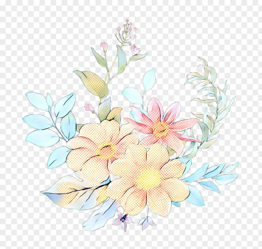 Ixia Magnolia Family Watercolor Pink Flowers PNG