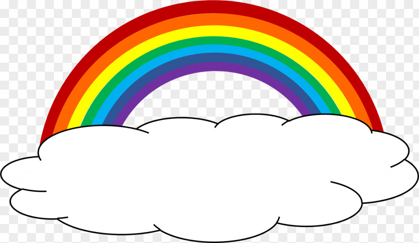 Rainbow Cloud Color Clip Art PNG