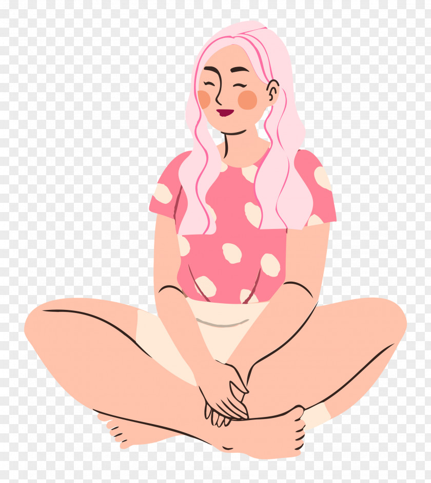 Sitting Lady Woman PNG