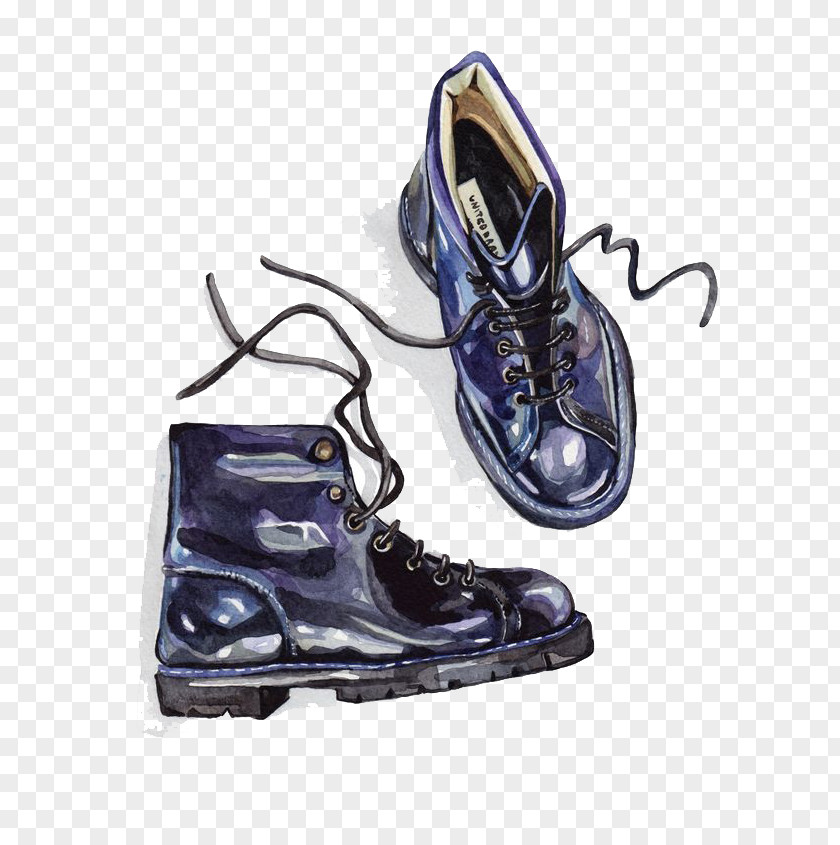 Watercolor Shoes Illustrator Shoe Drawing Illustration PNG