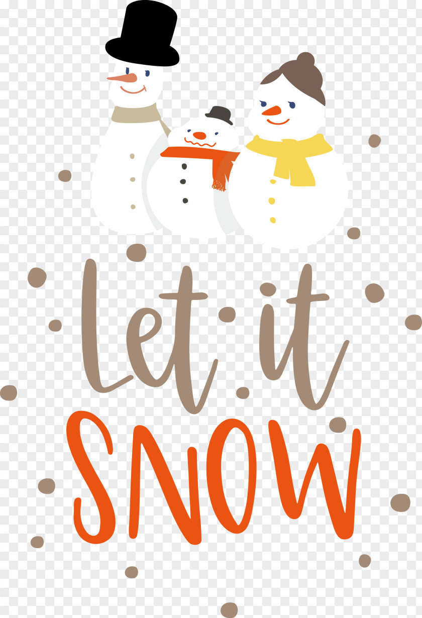 Let It Snow Snowflake PNG