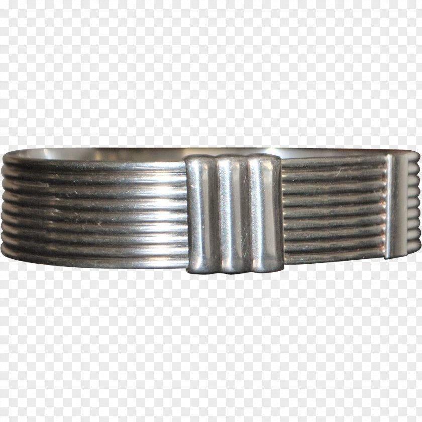 Silver Florence Steel Bangle Bracelet PNG