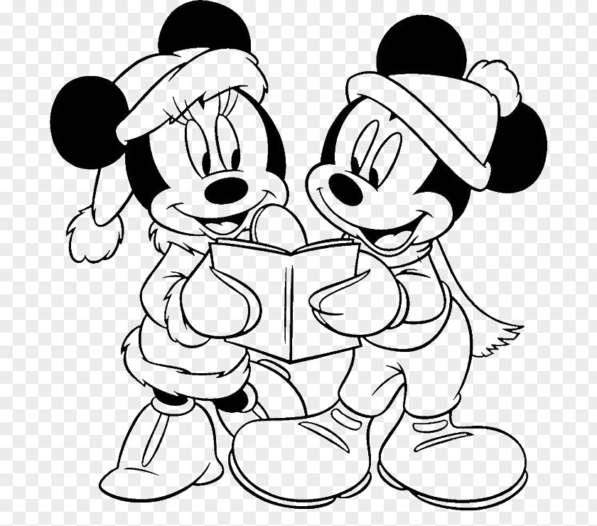 Cooking Pictures For Kids Mickey Mouse Minnie Goofy Christmas Coloring Book PNG