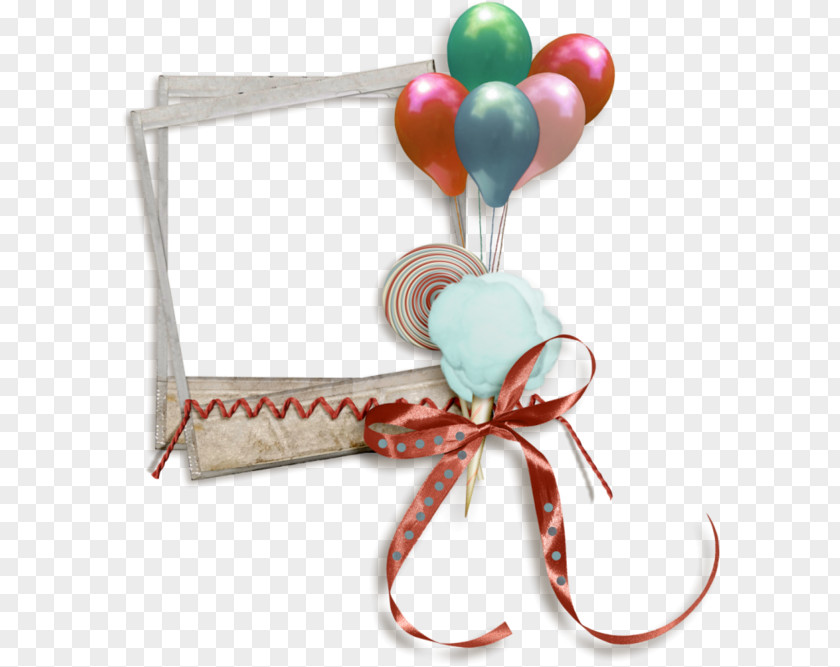 Picture Frames And Bows Balloons Balloon Birthday PNG