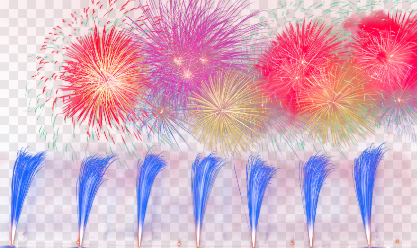 Celebratory Fireworks Computer Wallpaper PNG