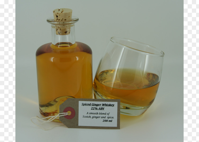 Glass Liqueur Whiskey Bottle Caramel Color PNG