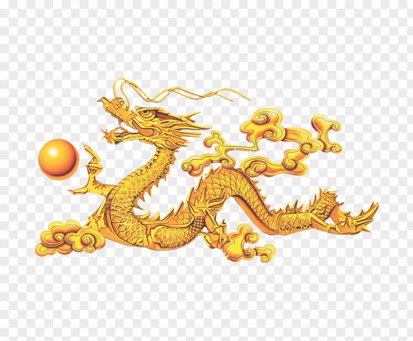 Golden Dragon China Pixel Icon PNG