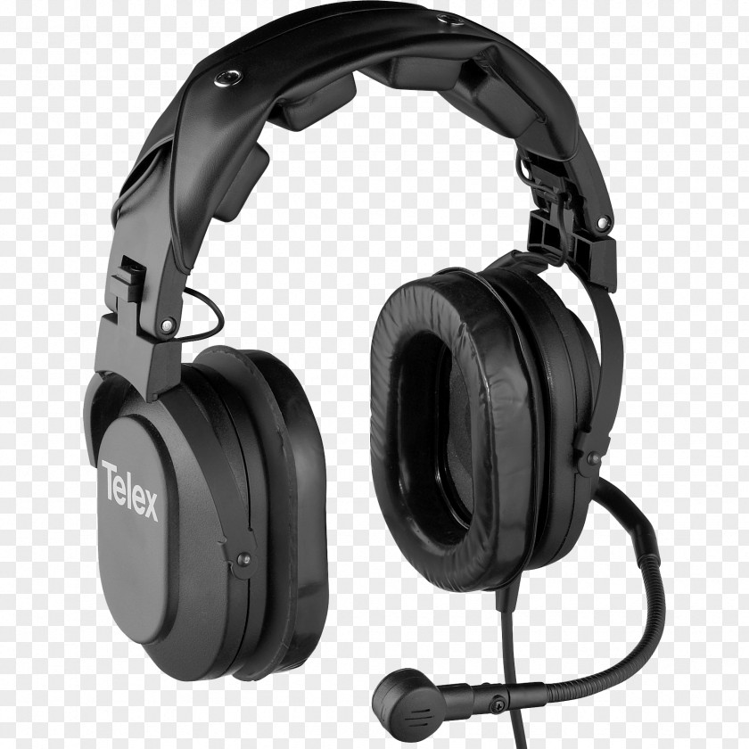 Headset Noise-canceling Microphone Headphones Active Noise Control Telex PNG