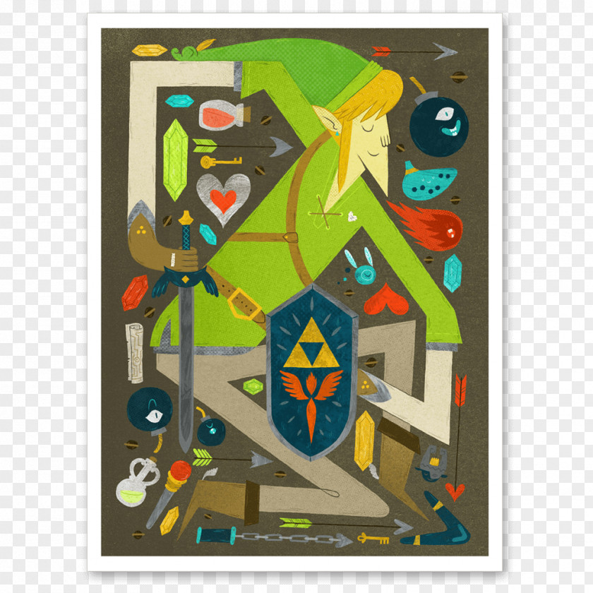 Modern Art Zelda Dungeon Work Of Rectangle PNG