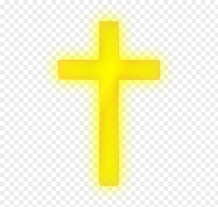 Neon Cross Cliparts Yellow Religion PNG