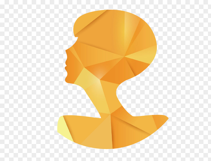 Vector Golden Colorful Cartoon Head Gold PNG