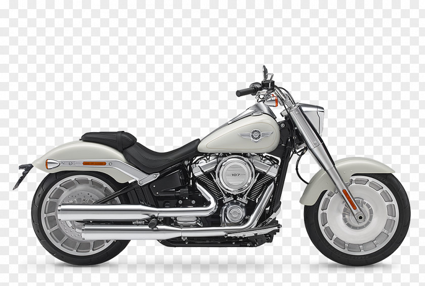 Fat Boy Harley-Davidson FLSTF Softail Motorcycle Street PNG