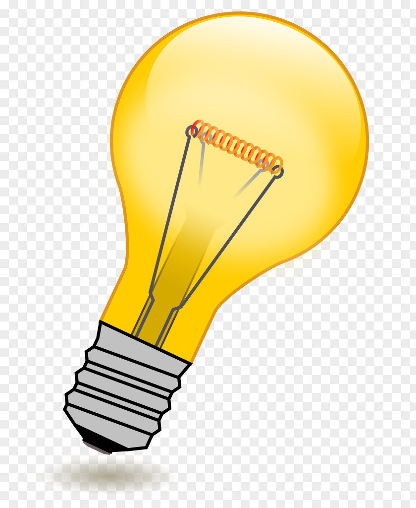 Lightbulb Icon Incandescent Light Bulb Electric Current Clip Art PNG
