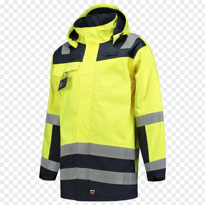 Yellow Ink Hoodie Jacket Workwear Polar Fleece PNG