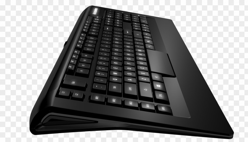 Black And White Keyboard Computer SteelSeries Apex 300 Gaming Keypad Backlight Video Game PNG