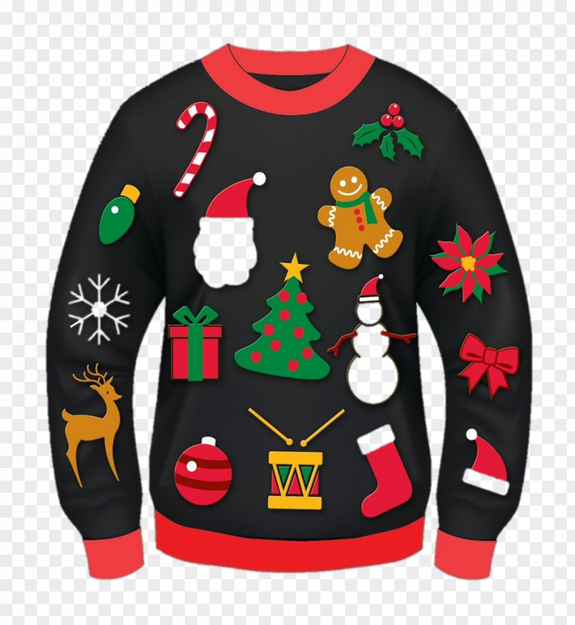 Christmas Jumper Sweater Clip Art PNG