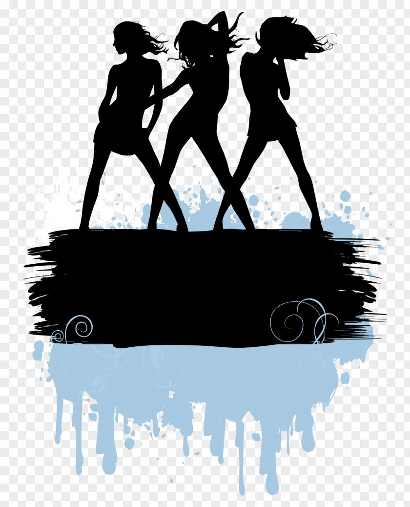 Dancing Woman Stock Illustration PNG
