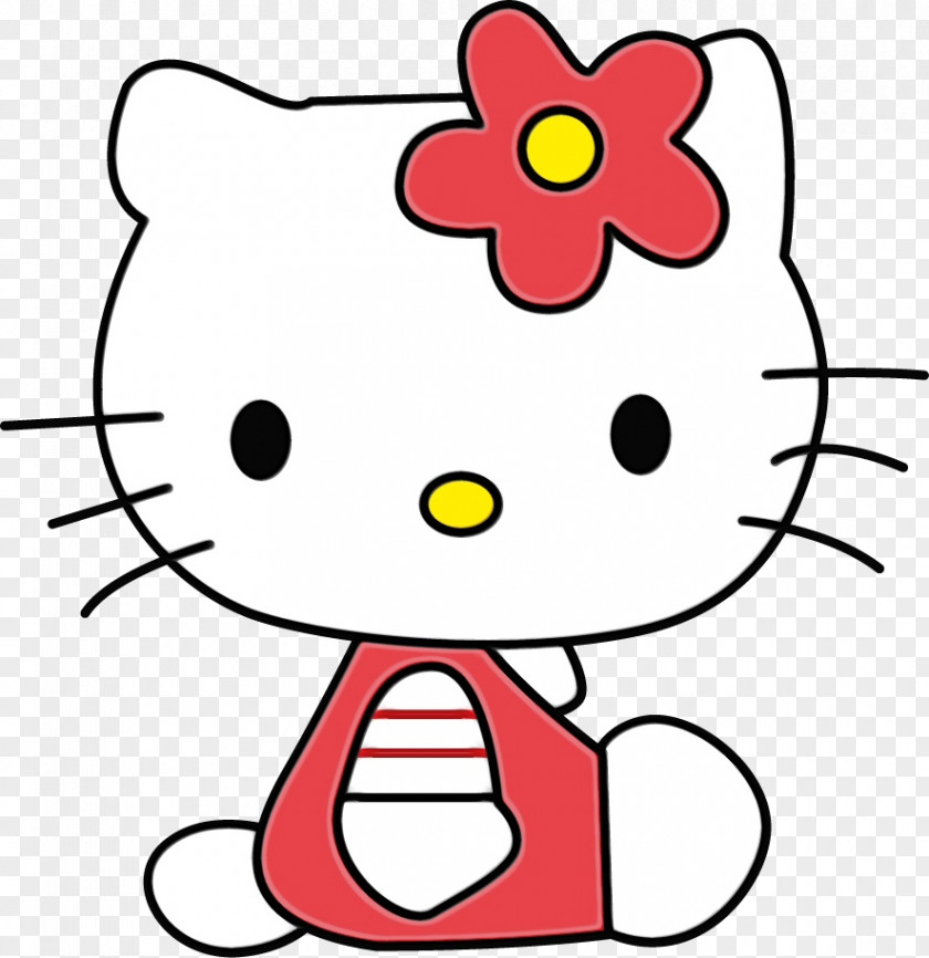 Happy Pleased Hello Kitty Head PNG