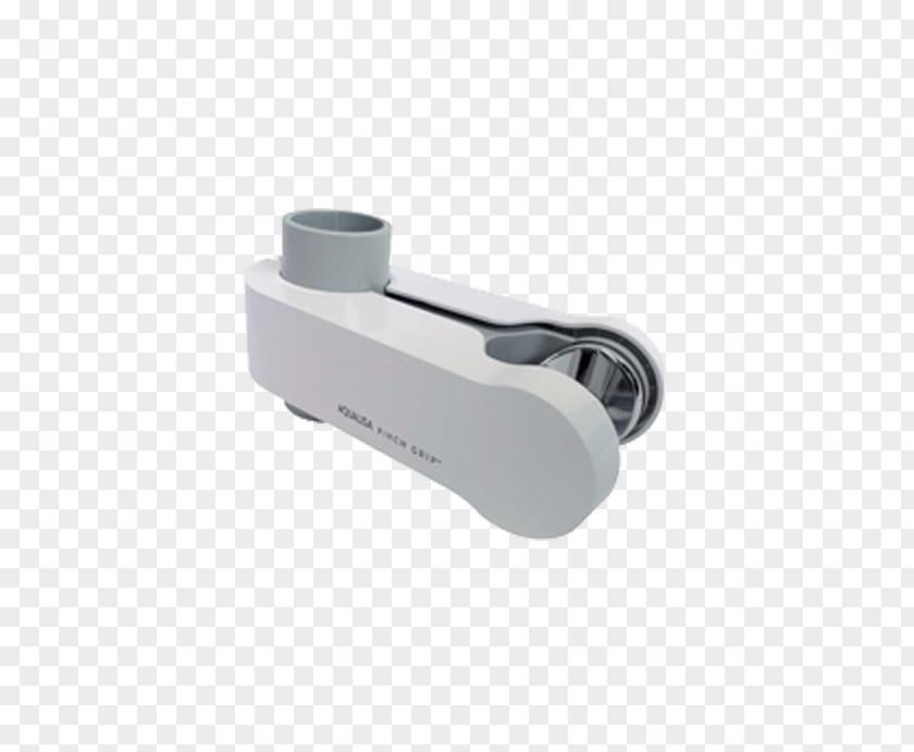 Metallic Mosaic Aqualisa Handset Holder 25mm Pinch Grip Sliding White 910599 Plumbworld Shower PNG