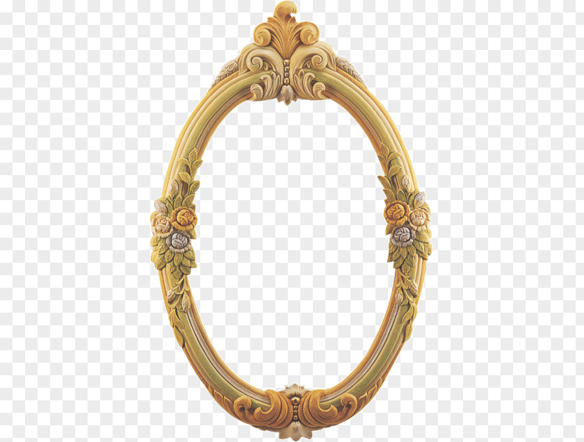 Mirror Picture Frames Gold Clip Art PNG