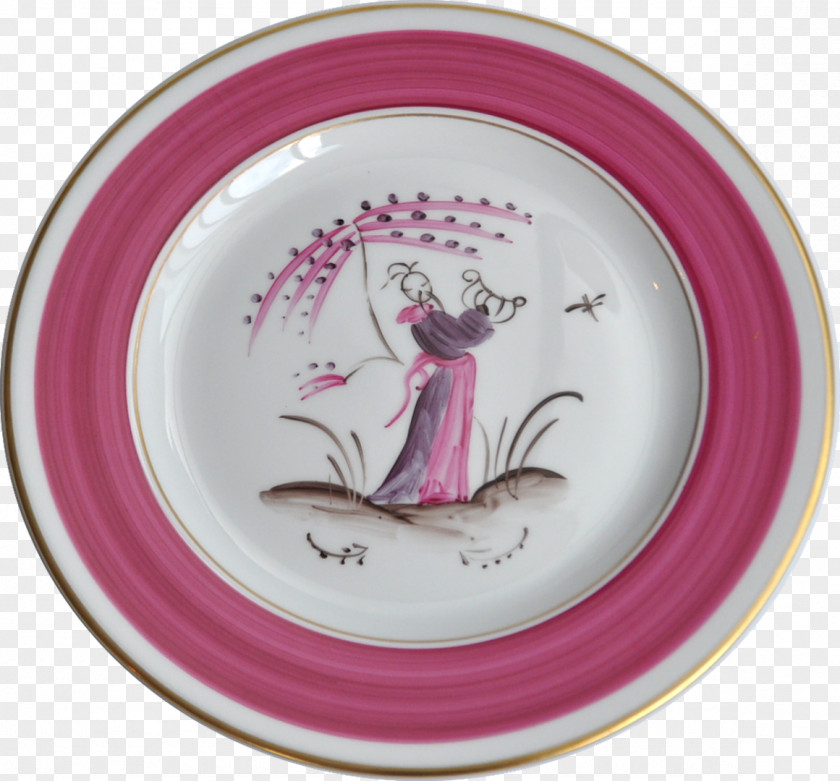 Plate Pink M Tableware RTV PNG