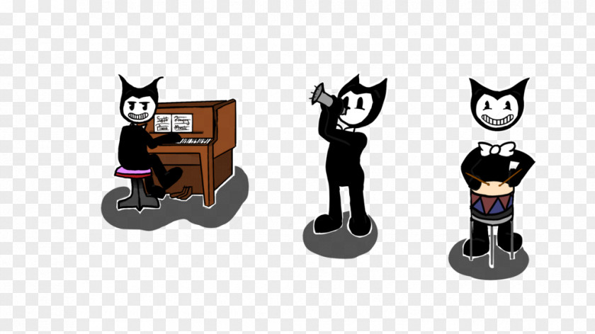 Playing Instrument Cat Animated Cartoon PNG