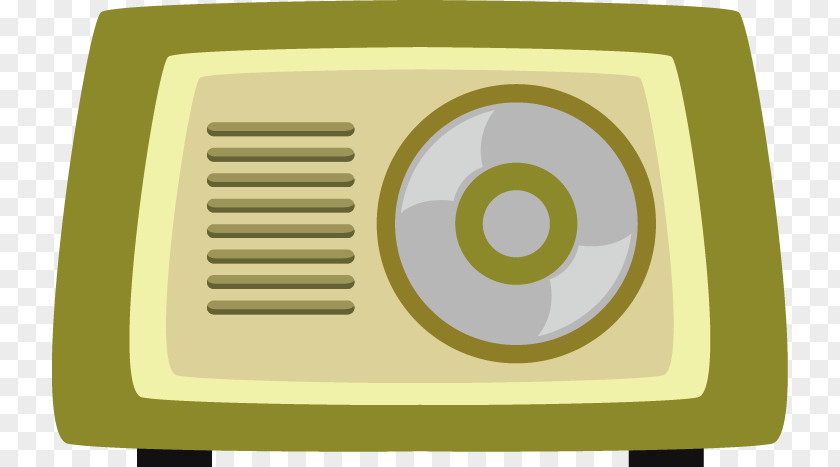 Radio Vector Material Brand Yellow Technology PNG