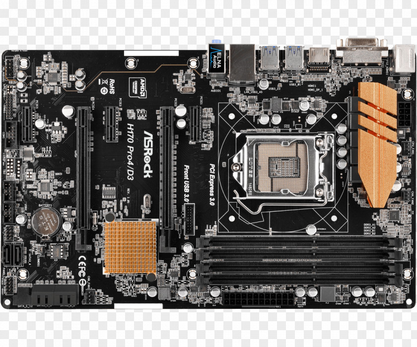 CPU Socket Intel ATX Motherboard LGA 1150 Gigabyte GA-Z97P-D3 PNG