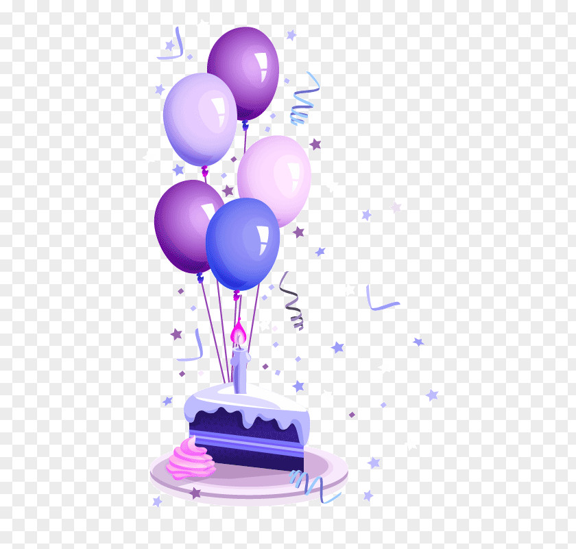 Rain Stick Balloon Greeting & Note Cards Birthday Cake PNG