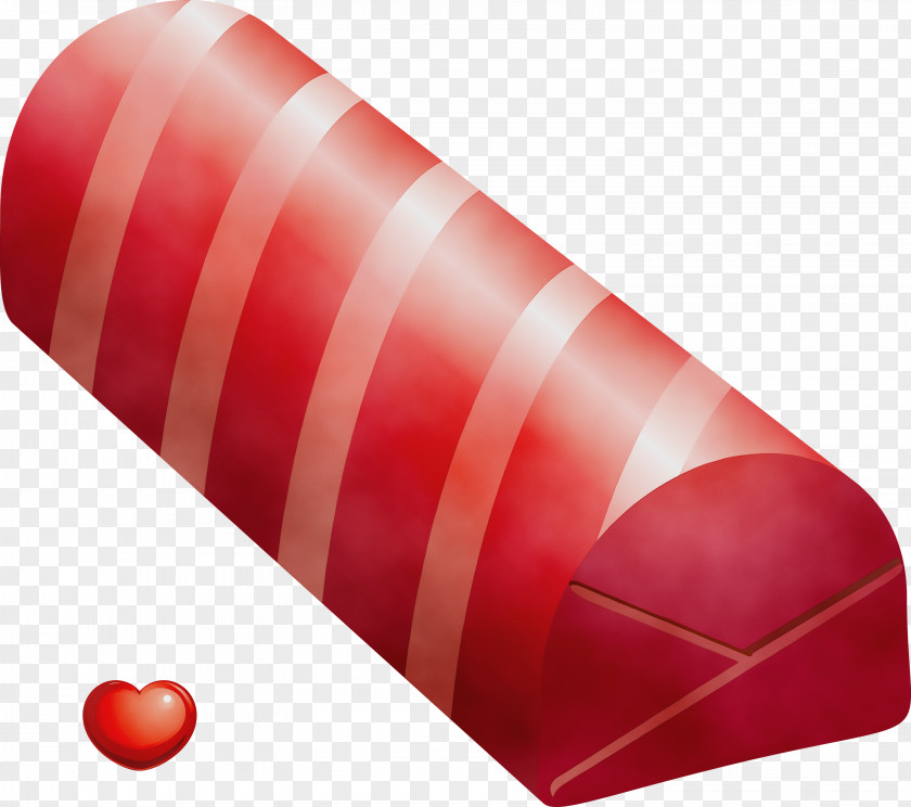 Red Material Property Cylinder Heart PNG