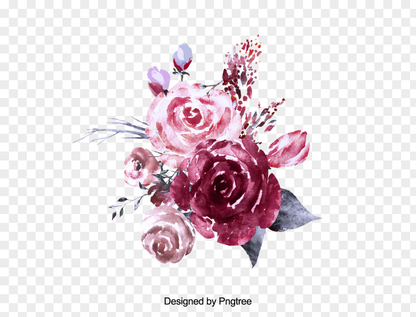 Rose Garden Roses Clip Art Watercolor Painting Flower PNG