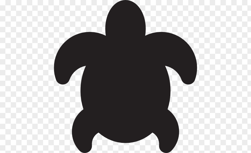 Turtle Icon Black M Silhouette White Clip Art PNG