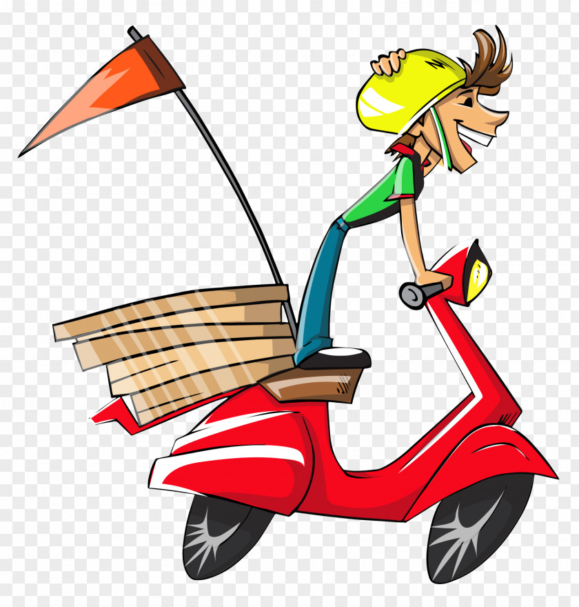 Delivery Boy Vector Pizza Clip Art PNG
