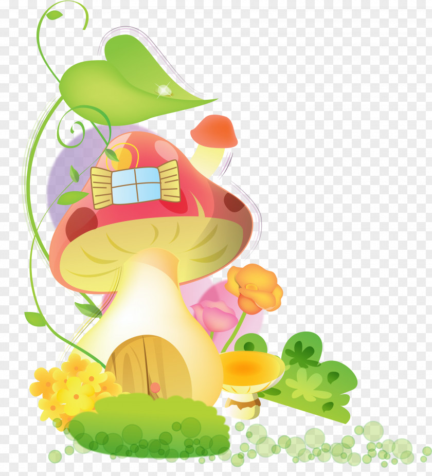 GARDEN Desktop Wallpaper Mushroom House Clip Art PNG