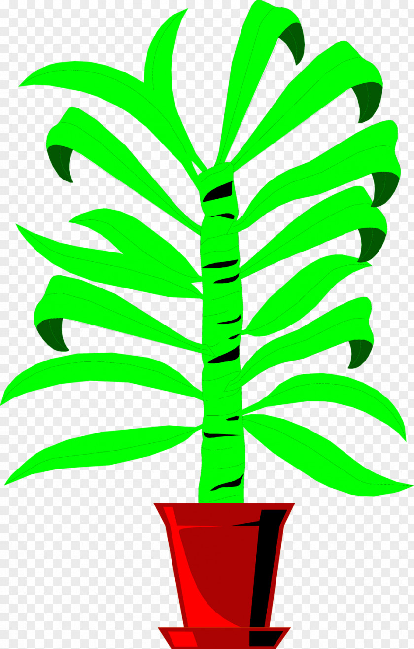 Green Leaves Potted Buckle Animation Emoticon Clip Art PNG