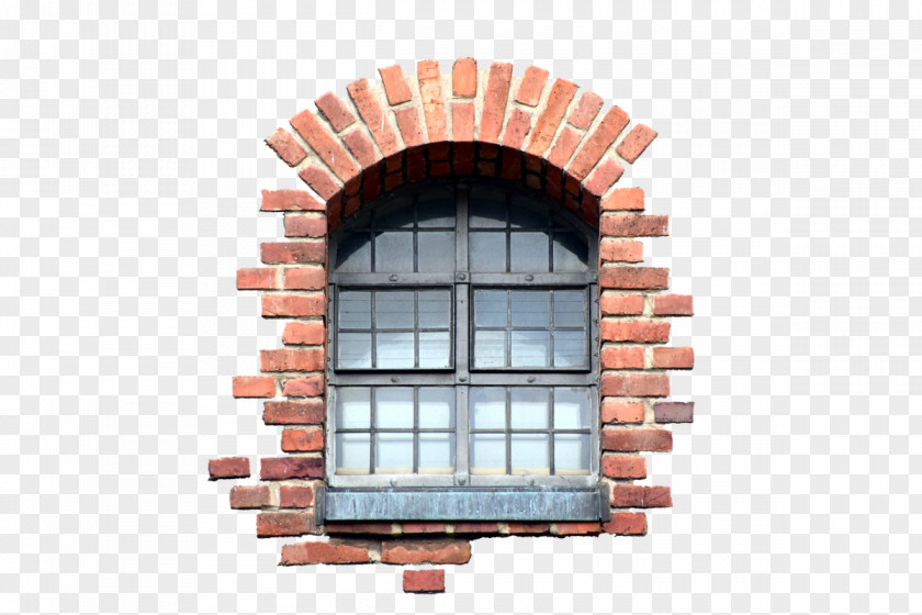 Brick Window Facade Building House PNG