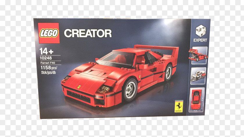 Ferrari F40 LEGO 10248 Creator LaFerrari Lego PNG