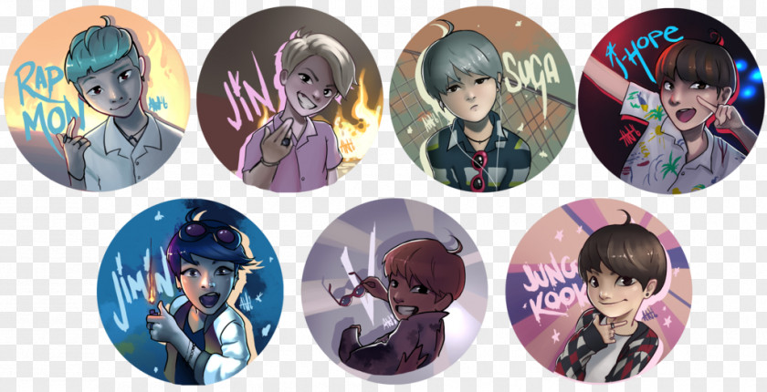 Fire Pin Badges BTS Blood Sweat & Tears PNG