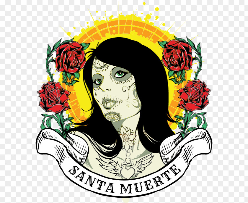 Santa Muerte T-shirt Stock Photography PNG