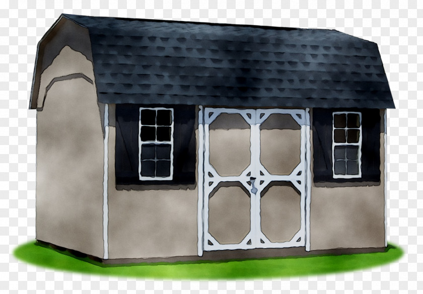 Shed House Facade Roof Product Design PNG