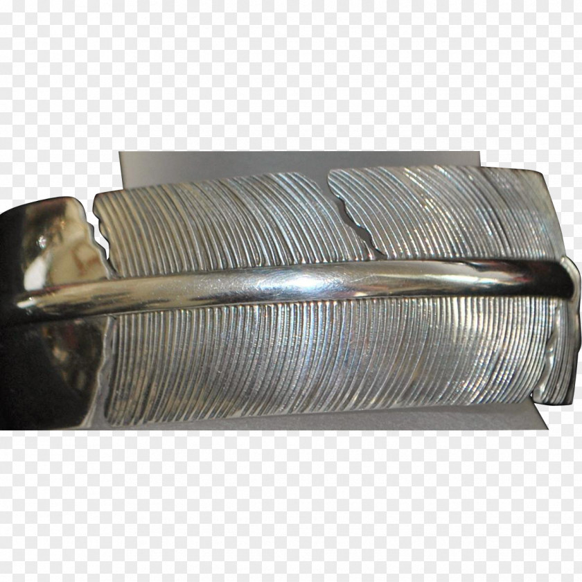 Silver Steel Inca Empire Sterling Cuff PNG