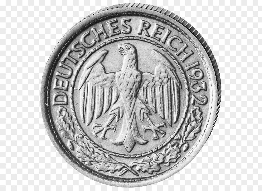 Coin Weimar Republic German Empire Reichsmark PNG