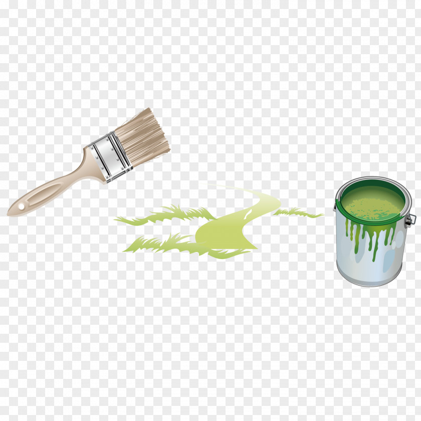 Brush With Paint Bucket Painting House Painter And Decorator PNG