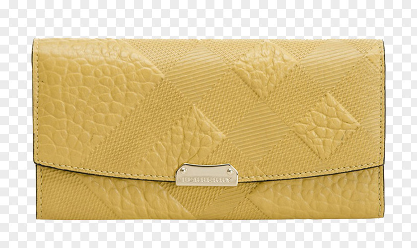 BURBERRY Burberry Handbag Yellow Material Wallet Brand PNG