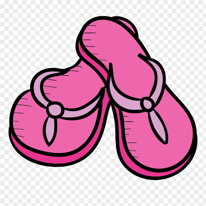 Cartoon Flip Flops PNG