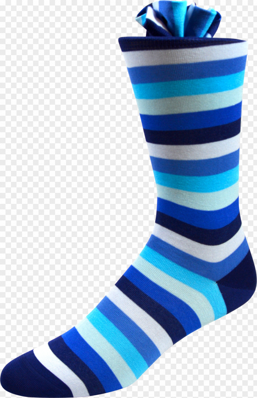 Clear Sky Sock Cobalt Blue Shoe Pattern PNG