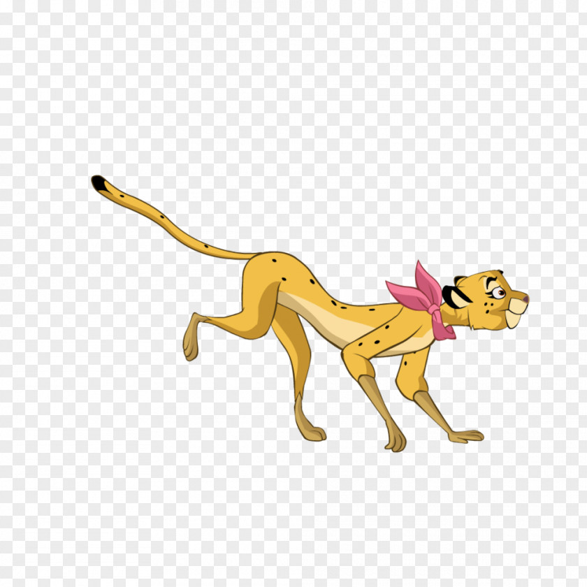 Lion Cheetah Education Stretching PNG