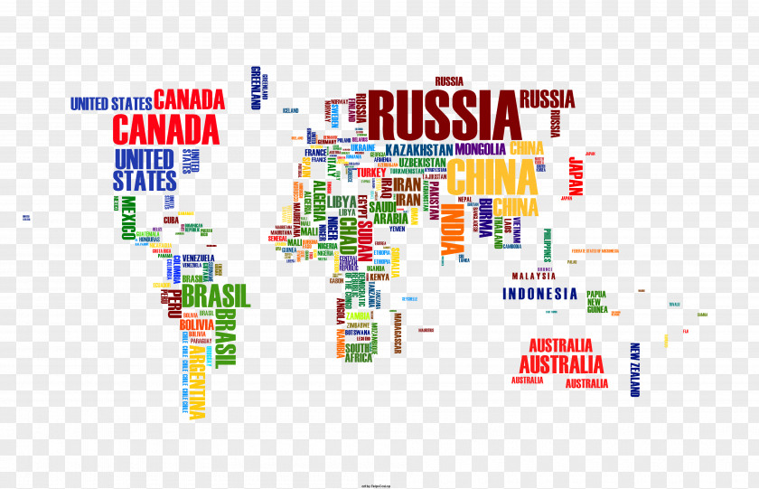 Word Wall Decal World Map Sticker PNG