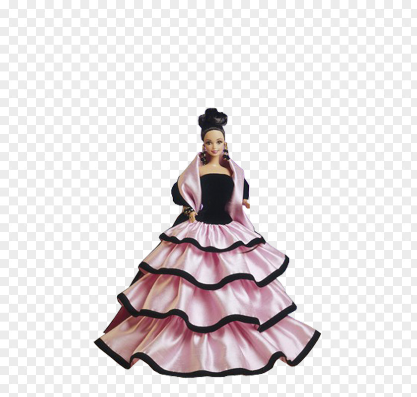 Barbie Escada Fashion Doll Gown PNG