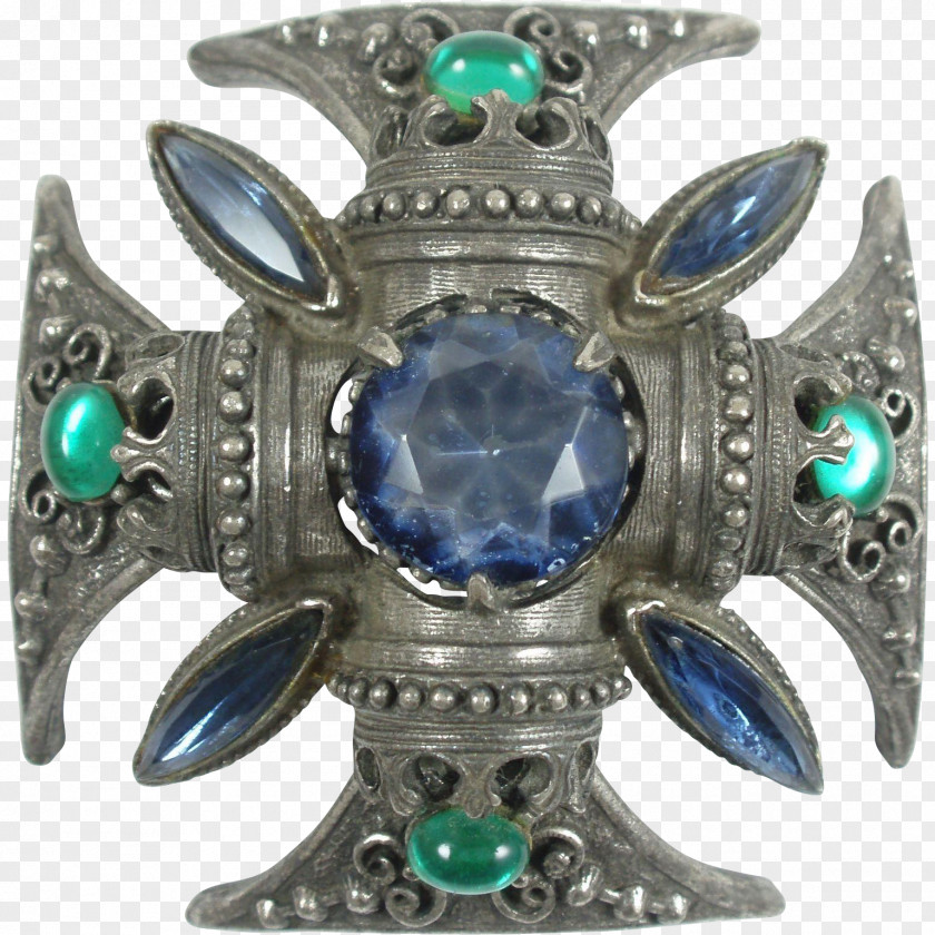 Brooch Turquoise Jewellery Gemstone Silver PNG